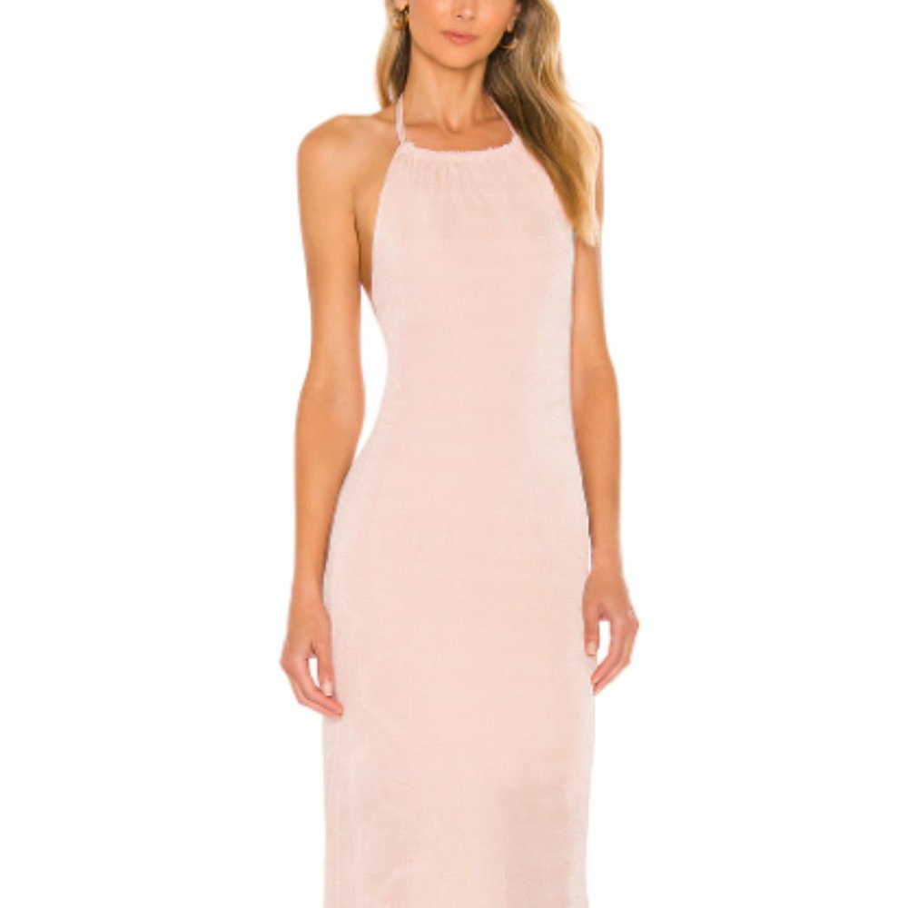 superdown - Nude Maxi Halter Dress